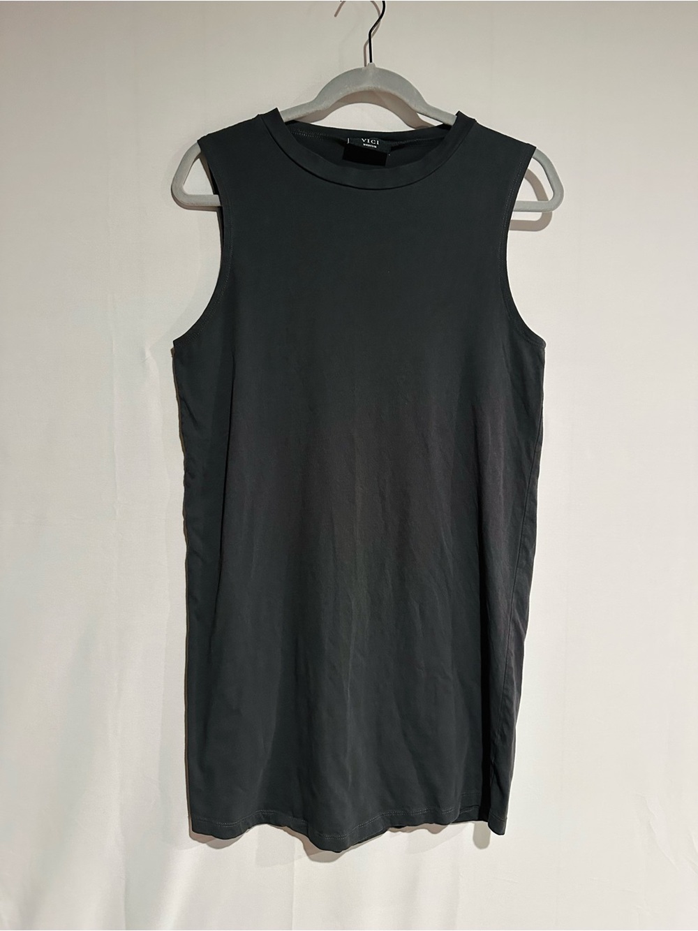 VICI dark grey black  Sleeveless Tank Dress